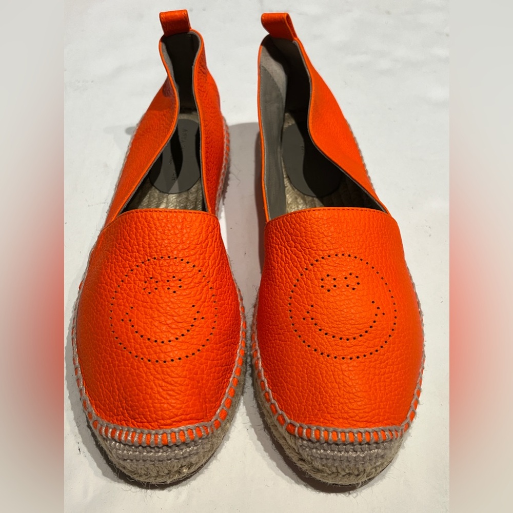 Anya hindmarch orange espadrilles